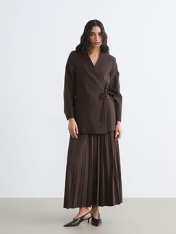 Kruvaze Yaka Kad?n Blazer Ceket