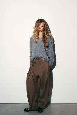 BALLOON PLEAT TROUSERS - Zara фото 13