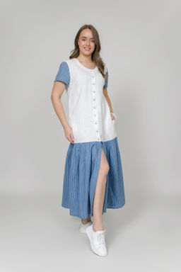 Платье  100% лен