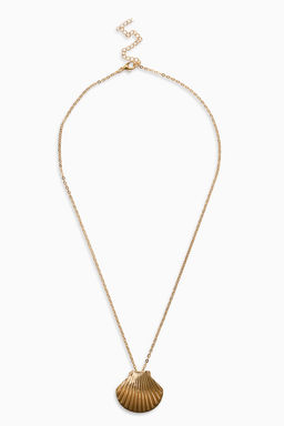 Цена за 2 шт. Кулон "Ракушка" вонголе, цвет золото 50+удл