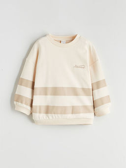 Bisiklet Yaka Erkek Bebek Sweatshirt