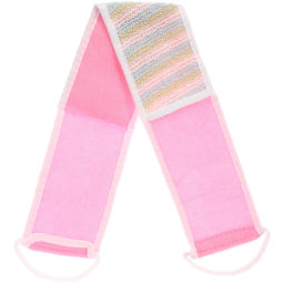 Цена за 2шт. Мочалка для тела "ULTRAMARIN TORONTO", комбинированная, цвет белый, 70*10см