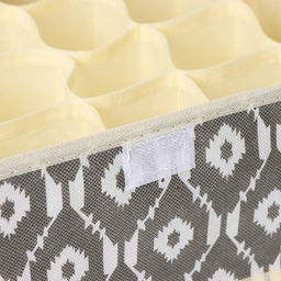 Органайзер для хранения белья Доляна Ромбы, 24 ячейки, с прозрачной крышкой, 383012 см, серый фото 3