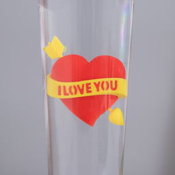 Лава лампа Сердце LED 3хААА, USB красный 6.5?6.5?23.7 см