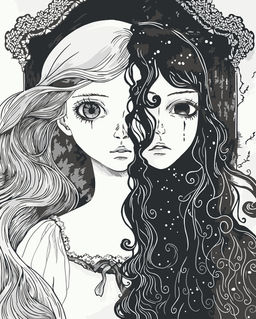 ФРЕЯ PNB/PL-353 Набор для раскрашивания по номерам 50 х 40 см Две противоположности