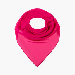 Платок текстильный, цвет яркая фуксия, размер 72х72