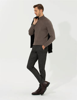 Antrasit Slim Fit Kanvas Pantolon - Pierre cardin фото 3