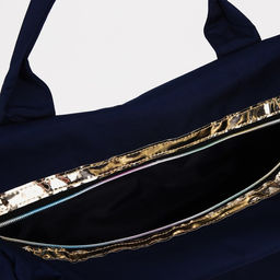 Сумка спортивная на молнии, отдел для обуви, длинный ремень, цвет синий - Simaland фото 5