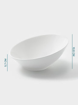 Салатник Hanna Knövell, 950 мл, 25.5×23 см, фарфор, белый