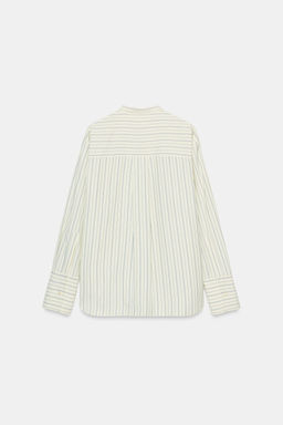 STRIPED STAND COLLAR SHIRT ZW COLLECTION - Zara фото 6