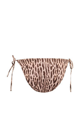 Kahverengi Zebra Desenli Aksesuarl? Regular Bikini Alt? TBESS24BA00135