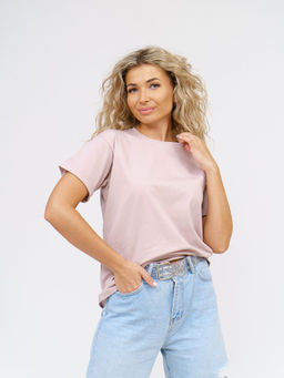 Футболка Хлопок 95%, лайкра 5% Классика аква - Ивассорти фото 19