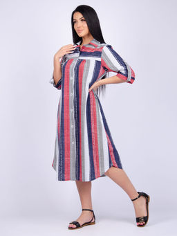 Платье "Анита" красное, трикотаж