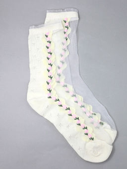 Носки Прозрачные р.35-40 Flowers Дорожка цветов
