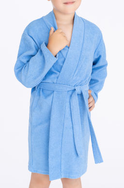 Халат детский голубой