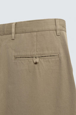 PANTAL?N CHINO RELAXED FIT PLIEGUES / Beige - Zara фото 9