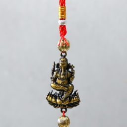 Колокольчик металл Ганеша, слоны на колоколе 4х4х40 см - Simaland фото 2