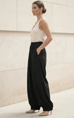 брюки султанки алладины 95% хлопок; 5% лайкра - Knitka wear фото 15