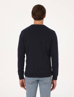 Lacivert Slim Fit Basic D__meli Triko H_rka - Pierre cardin фото 5