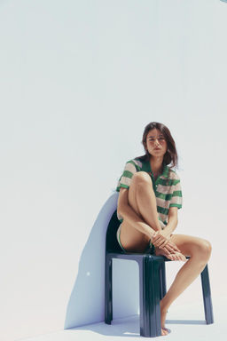 KNITTED POLO CARDIGAN - Zara фото 5