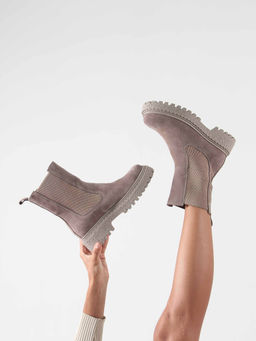 Ботинки 334.asteria.ka капучино замш/Мех