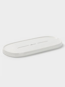 Блюдо сервировочные Magistro White Snow, 34.5×15.5×2 см, фарфор, белое