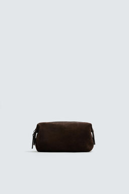 LEATHER TOILETRY BAG - Zara фото 5