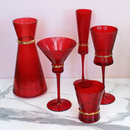 Бокал для мартини 220 мл "VIVALDI" в наборе 6шт, красный