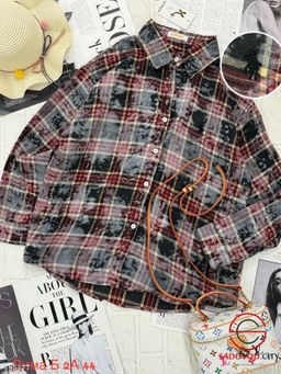 Женская рубашка в клетку - Bruno фото 9