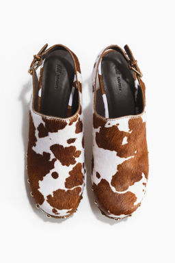 Zuecos de piel con tac?n - H&m фото 4