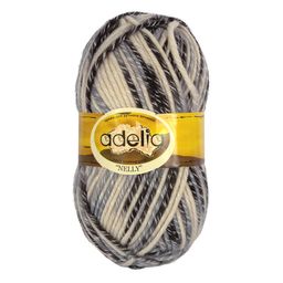 Пряжа ADELIA NELLY 70% шерсть, 30% акрил 5 шт. х 100 г 100 м  5 м