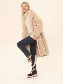 Ботинки 308.агатаw.Сливовая замша з/шерсть