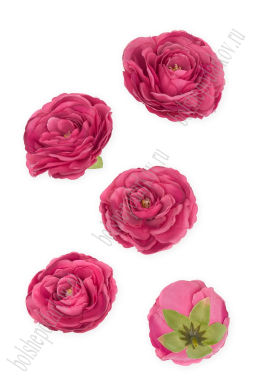 Головки цветов "Пион" 7 см (5 шт) SF-7874, розовый