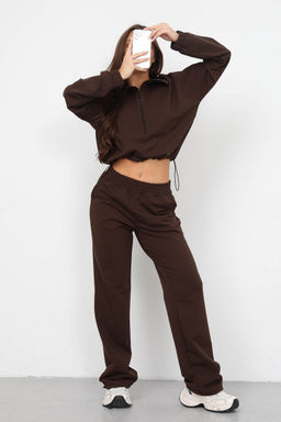 Костюм женский из футера 2-х нитка Герда шоколад