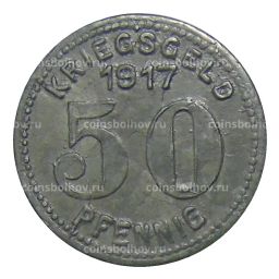50 пфеннигов 1917 года Германия  Нотгельд Эльберфельд