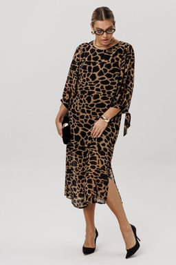 Платье ANELLI 1733 Графичный леопард