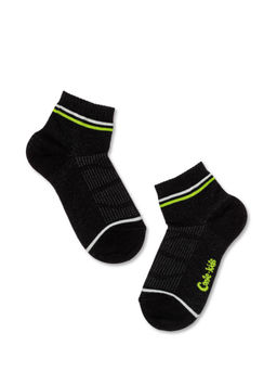 Цена за 2 пары Conte-kids ACTIVE (короткие) черный-салатовый
