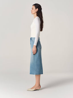CONTE CON-894 Юбка джинсовая женская light blue  фото 4