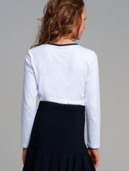 22227241 Фуфайка для девочек (футболка с длинным рукавом)