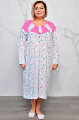 Арт. 2532 Ночная сорочка с дл. рукавом Цвет:ассорти