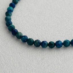 Браслет из Азурита огранка 19 см + - Радуга самоцветов фото 3