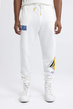 DeFactoFit Спортивные штаны стандартного кроя для джоггеров НБА Лос-Анджелес Лейкерс  фото 4