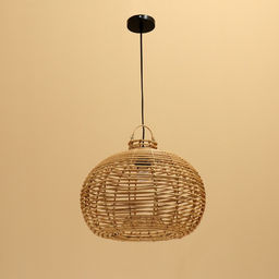 Светильник потолочный из ротанга «Кинта», 1×120 Вт, Е27, 40×40×32 см