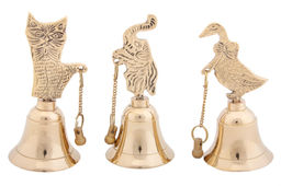 Набор из 3-х штук. Колокольчик Зверюшки (полиш) № Кл2610/1