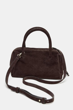 LEATHER BOWLING BAG - Zara фото 4