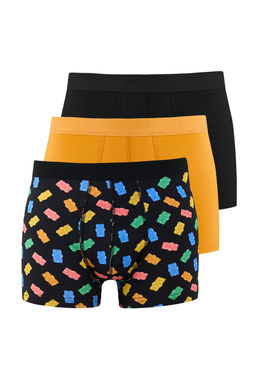 TRENDYOL MAN Cok Renkli Desenli-Duz 3lu Paket Pamuklu Boxer TMNAW22BX0010 - Trendyolmilla фото 28
