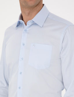 A__k Mavi Regular Fit Uzun Kollu Basic G_mlek