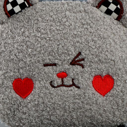 Сумка детская плюшевая «Мишка», серая