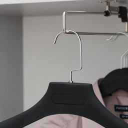 Плечики - вешалка для одежды, размер 48-50, покрытие soft-touch, цвет чёрный - Simaland фото 2