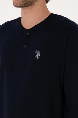 Erkek Lacivert Pijama Tak_m_ Sepette S_rpriz _ndirim - U.s. polo assn фото 7